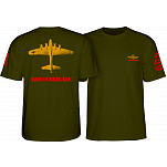 Bones Brigade Bomber T-shirt Military Green