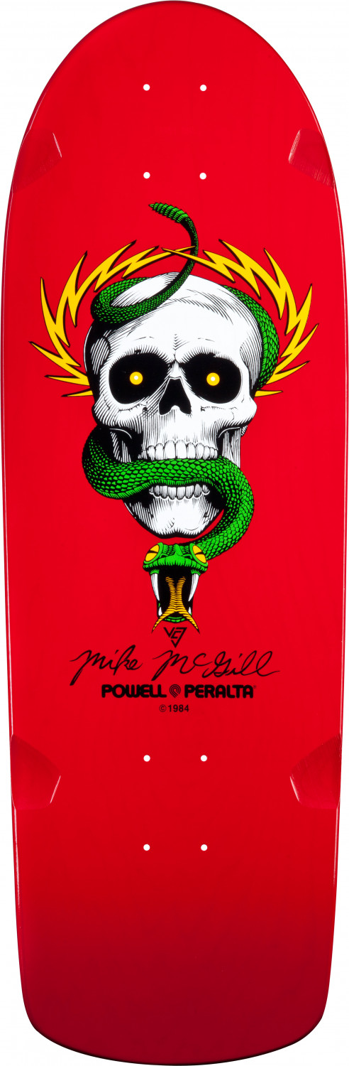 Bones Brigade® Mike Mcgill Skull And Snake Reissue Skateboard Deck Red