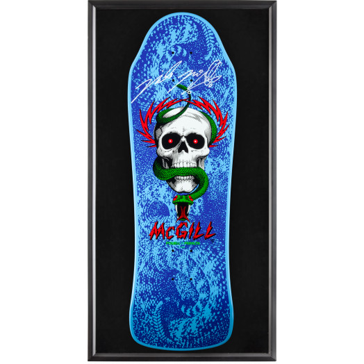 Bones Brigade® Shadowbox McGill Blem Blue Skateboard Deck Signed by