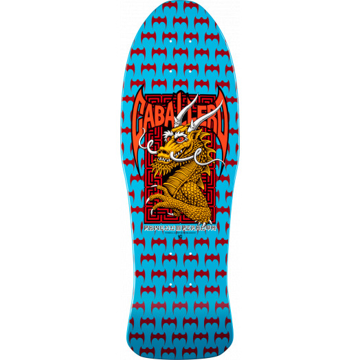 Bones Steve Caballero Dragon and Bats Skateboard Deck Blue -10 x 30 - Bones Brigade: An