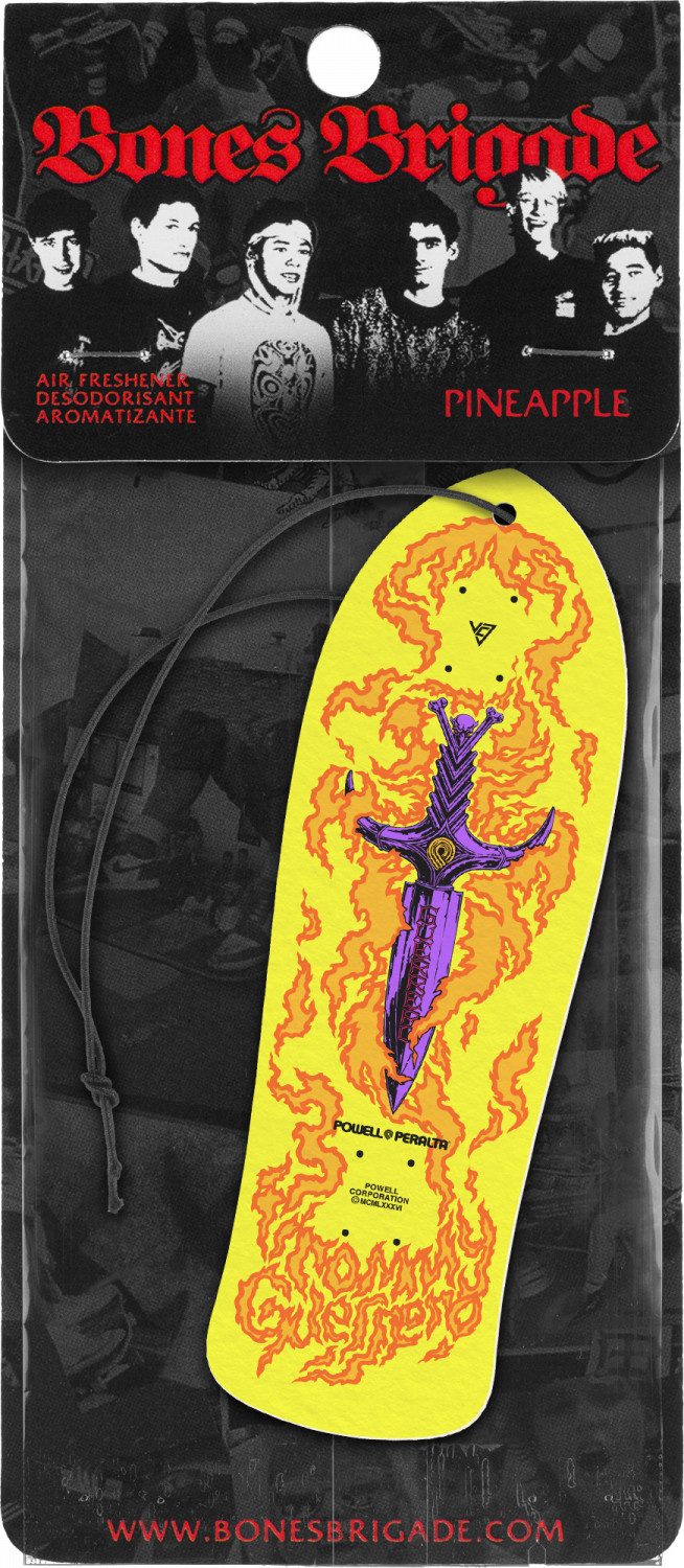 Bones Brigade Tommy Guerrero Yellow Air Freshener - Pineapple Scent ...